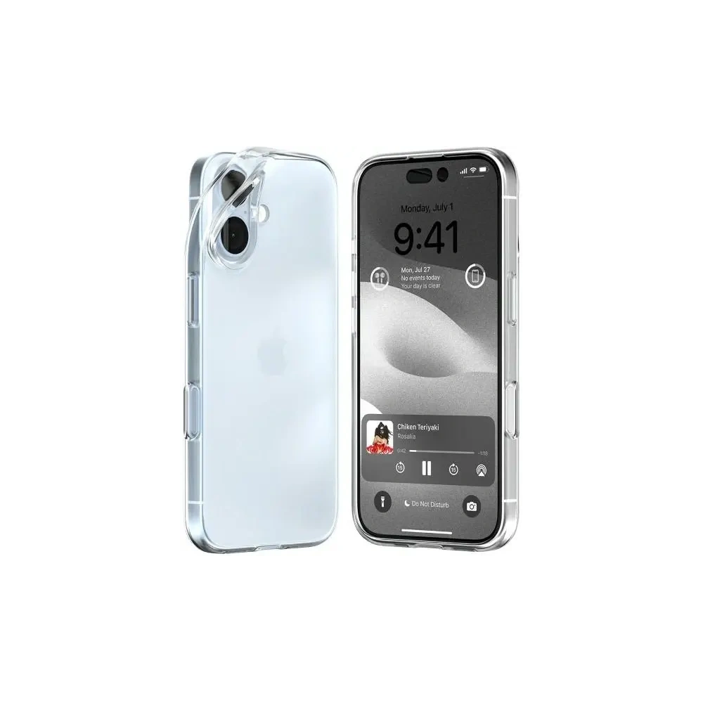 Etui Mercury Jelly Clear do Apple iPhone 16 przezroczysty