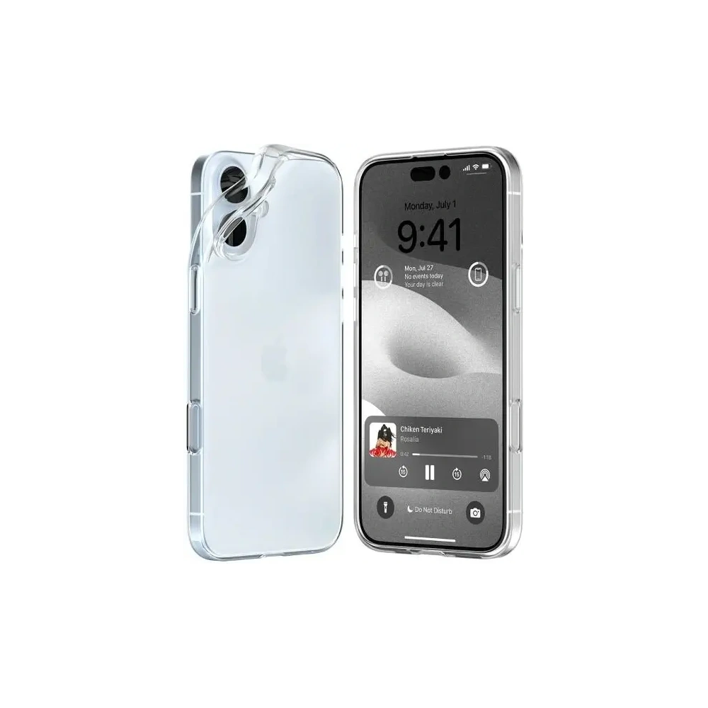 Etui Mercury Jelly Clear do Apple iPhone 16 Plus przezroczysty