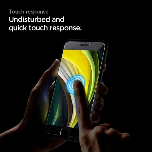 Kup Tvrdé sklo Spigen GLAS.tR Slim Apple iPhone SE 2022/SE 2020/8/7 černé [2 PACK] - SPN1160BLK - {ean13} - Sklep Home Screen