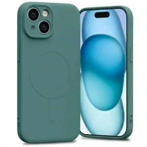 Buy Mercury MagSafe Semi-Silicone Case Apple iPhone 15 green - MCR193 - {ean13} - Home Screen Store Europe