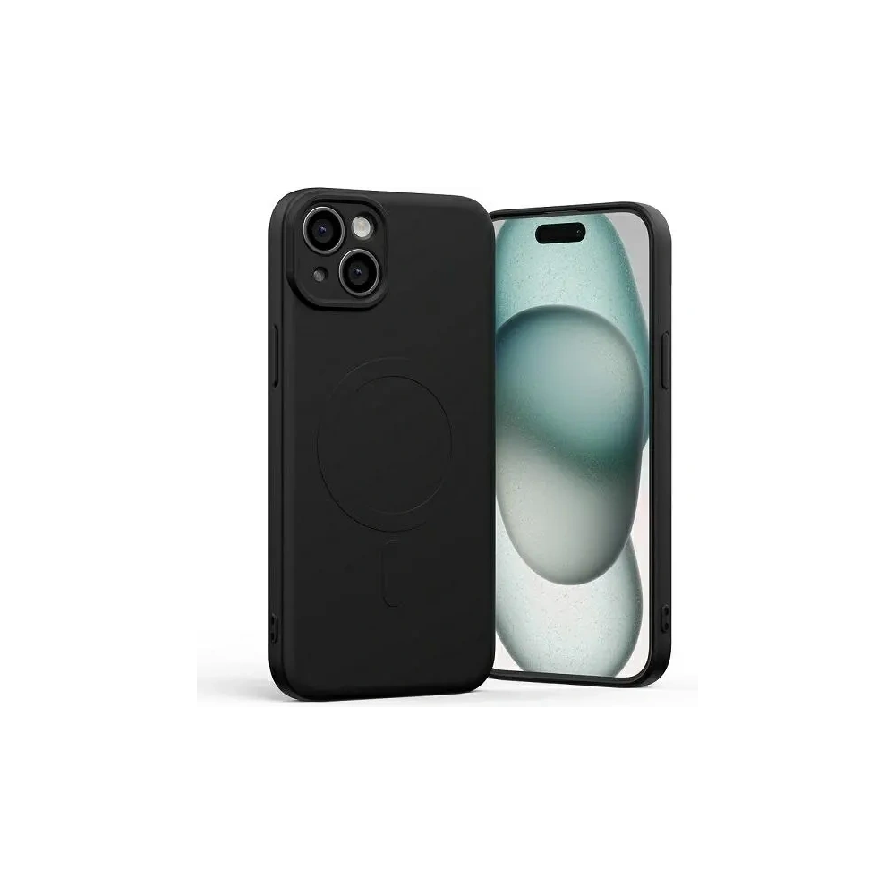 Etui Mercury MagSafe Semi-Silicone do Apple iPhone 15 Plus czarny