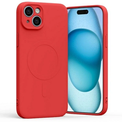 Buy Mercury MagSafe Semi-Silicone Case Apple iPhone 15 Plus red - MCR195 - {ean13} - Home Screen Store Europe