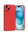 Carcasă semi-siliconică Mercury MagSafe pentru Apple iPhone 15 Plus roșie