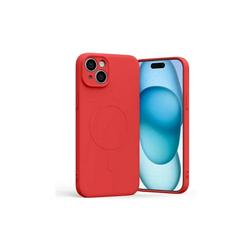 Etui Mercury MagSafe Semi-Silicone do Apple iPhone 15 Plus czerwony