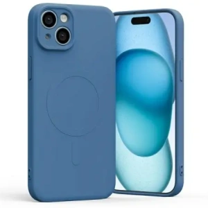 Buy Mercury MagSafe Semi-Silicone Case Apple iPhone 15 Plus blue - MCR198 - {ean13} - Home Screen Store Europe
