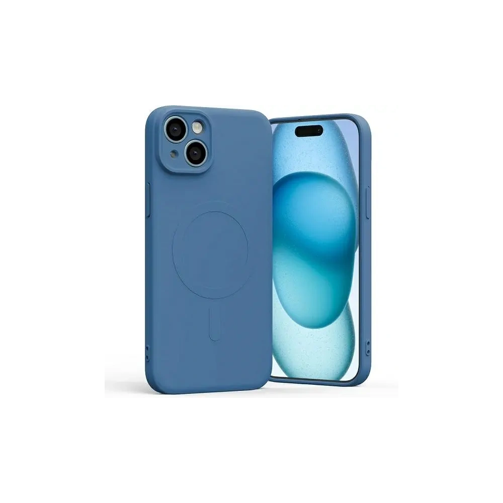 Etui Mercury MagSafe Semi-Silicone do Apple iPhone 15 Plus niebieski