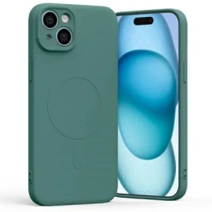 Buy Mercury MagSafe Semi-Silicone Case Apple iPhone 15 Plus green - MCR199 - {ean13} - Home Screen Store Europe