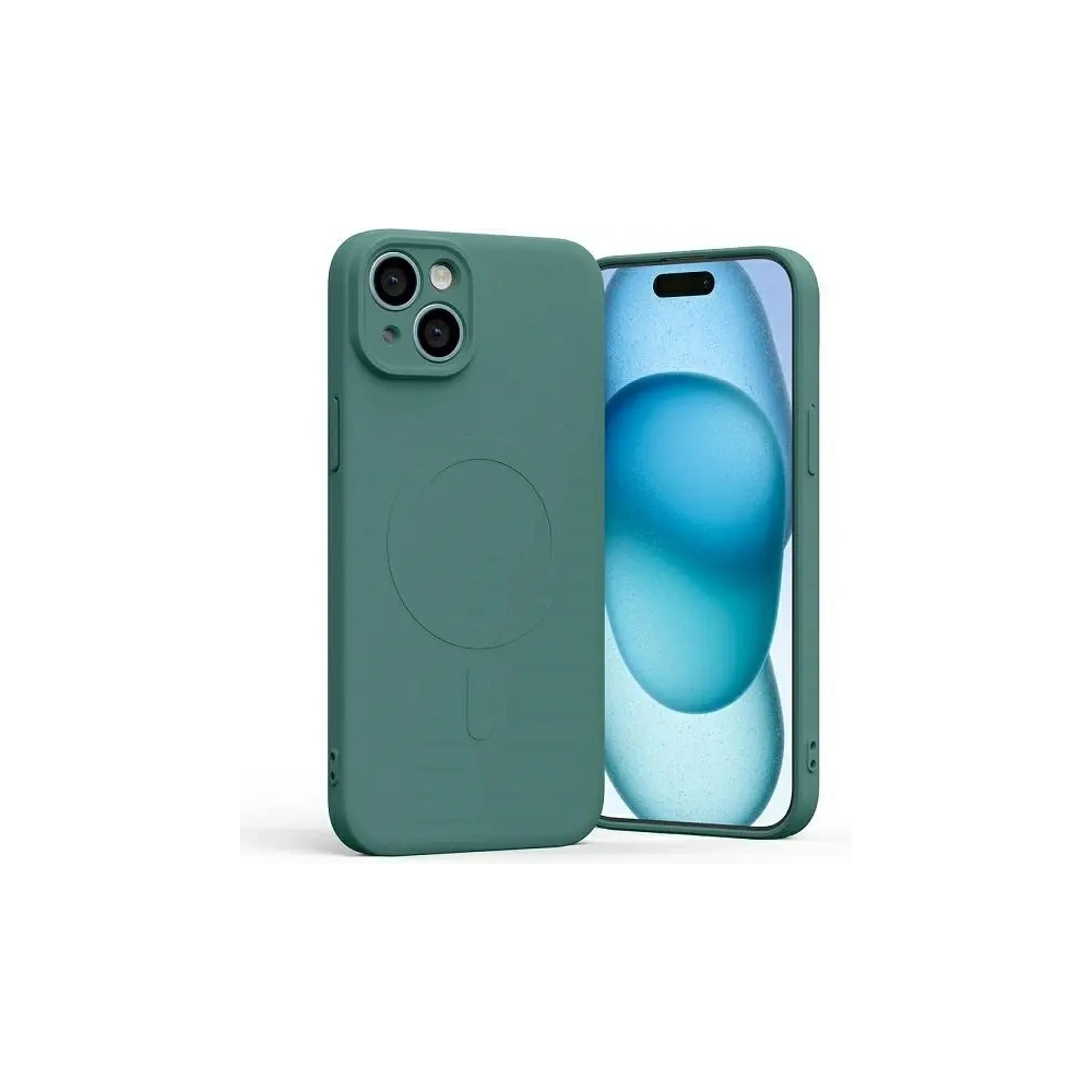 Etui Mercury MagSafe Semi-Silicone do Apple iPhone 15 Plus zielony