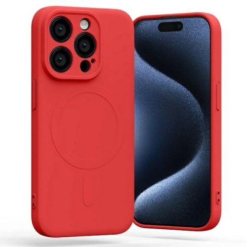 Buy Mercury MagSafe Semi-Silicone Case Apple iPhone 15 Pro red - MCR201 - {ean13} - Home Screen Store Europe