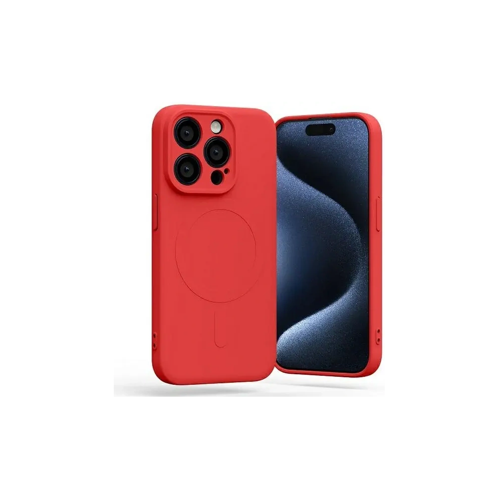 Etui Mercury MagSafe Semi-Silicone do Apple iPhone 15 Pro czerwony