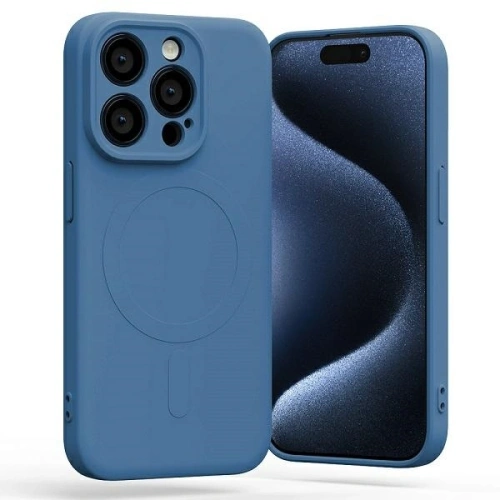 Buy Mercury MagSafe Semi-Silicone Case Apple iPhone 15 Pro blue - MCR204 - {ean13} - Home Screen Store Europe