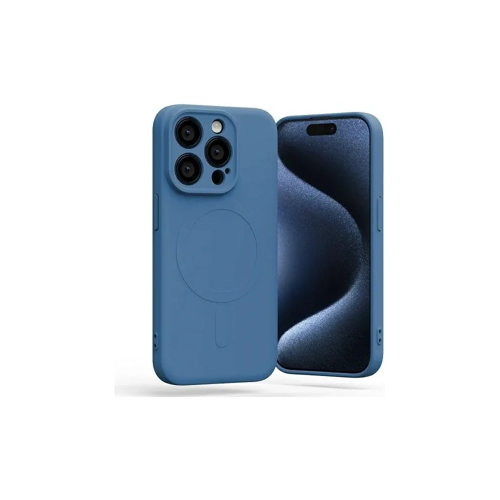 Etui Mercury MagSafe Semi-Silicone do Apple iPhone 15 Pro niebieski