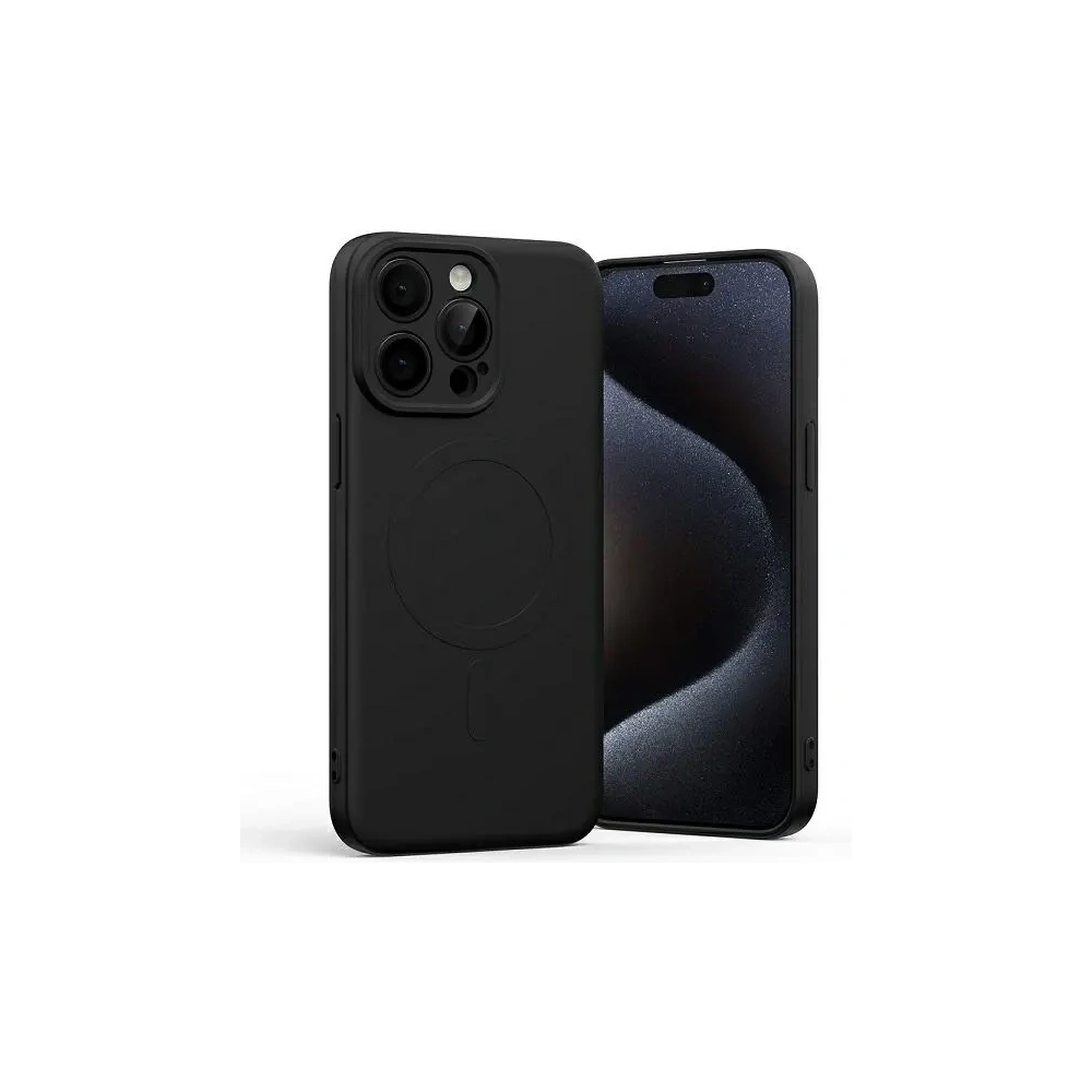 Etui Mercury MagSafe Semi-Silicone do Apple iPhone 15 Pro Max czarny
