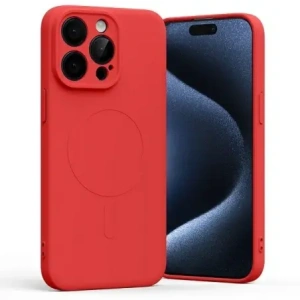 Buy Mercury MagSafe Semi-Silicone Case Apple iPhone 15 Pro Max red - MCR208 - {ean13} - Home Screen Store Europe