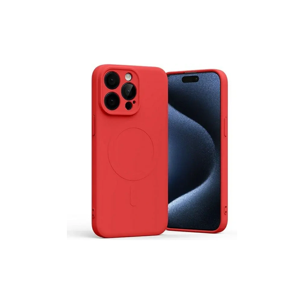 Etui Mercury MagSafe Semi-Silicone do Apple iPhone 15 Pro Max czerwony