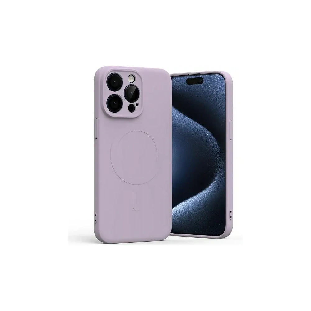 Etui Mercury MagSafe Semi-Silicone do Apple iPhone 15 Pro Max liliowy fiolet