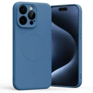 Buy Mercury MagSafe Semi-Silicone Case Apple iPhone 15 Pro Max blue - MCR210 - {ean13} - Home Screen Store Europe