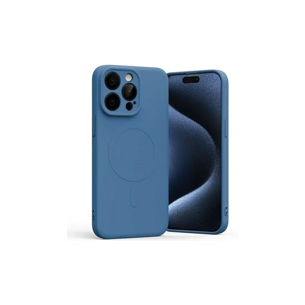 Etui Mercury MagSafe Semi-Silicone do Apple iPhone 15 Pro Max niebieski