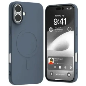 Buy Mercury MagSafe Semi-Silicone Case Apple iPhone 16 Plus navy blue - MCR214 - {ean13} - Home Screen Store Europe