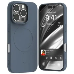 Buy Mercury MagSafe Semi-Silicone Case Apple iPhone 16 Pro navy blue - MCR215 - {ean13} - Home Screen Store Europe