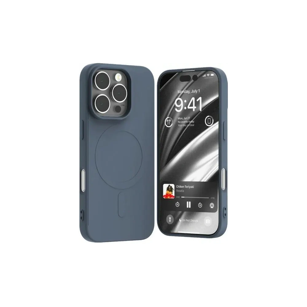 Etui Mercury MagSafe Semi-Silicone do Apple iPhone 16 Pro granatowy