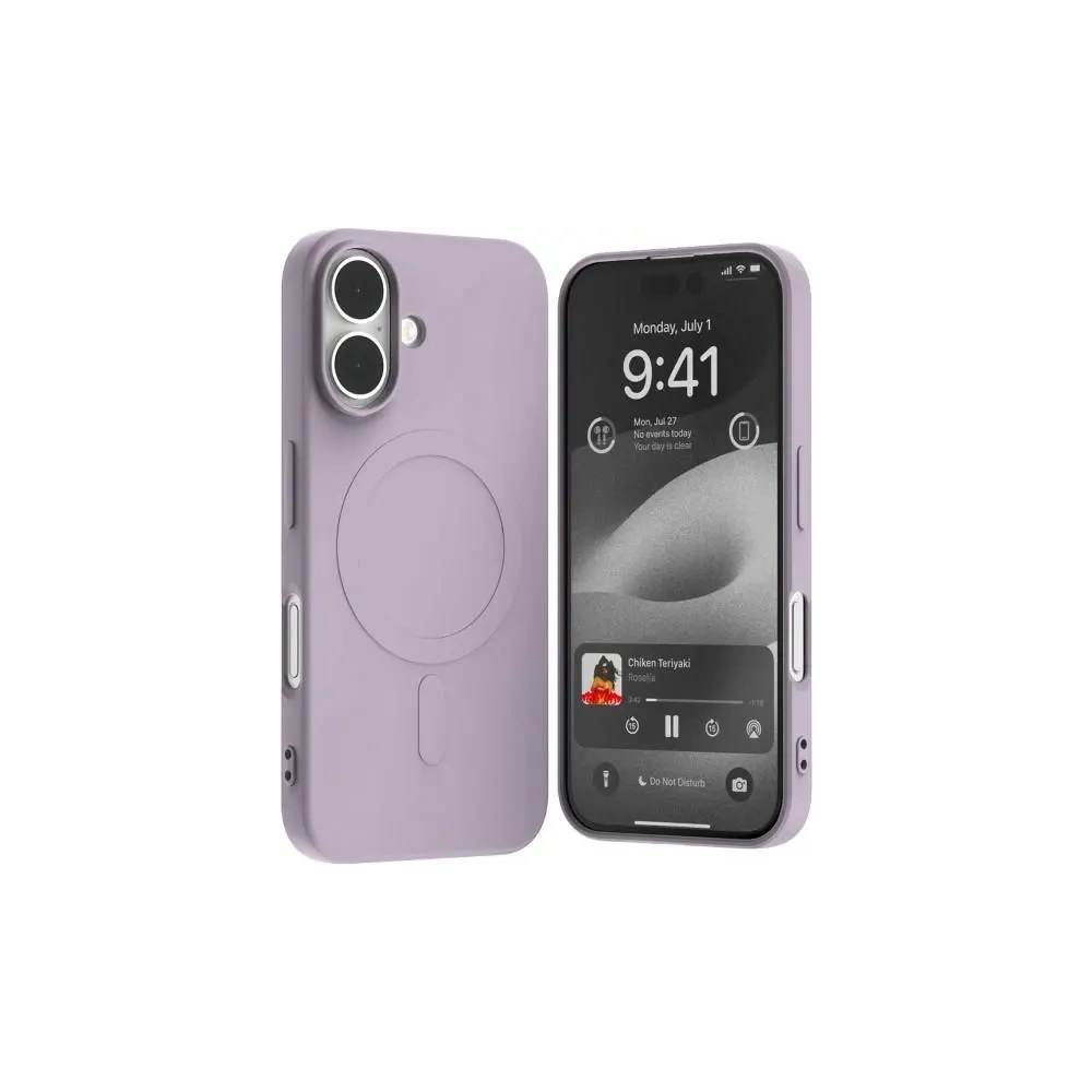 Etui Mercury MagSafe Semi-Silicone do Apple iPhone 16 liliowy fiolet