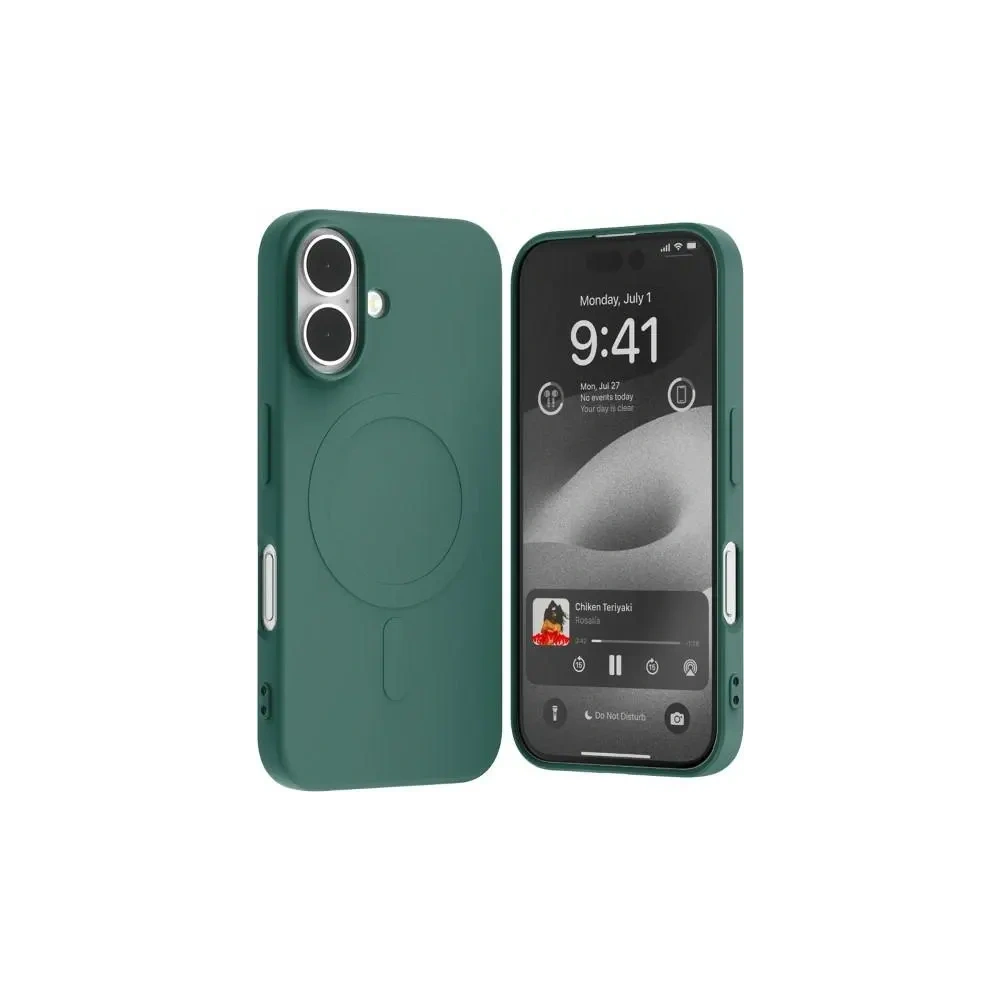 Etui Mercury MagSafe Semi-Silicone do Apple iPhone 16 zielony