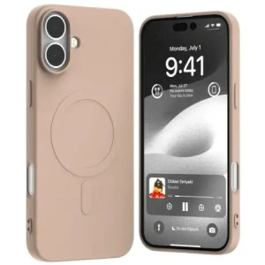 Buy Mercury MagSafe Semi-Silicone Case Apple iPhone 16 Plus pink sandy - MCR231 - {ean13} - Home Screen Store Europe