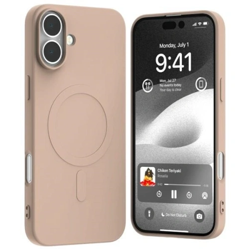 Buy Mercury MagSafe Semi-Silicone Case Apple iPhone 16 Plus pink sandy - MCR231 - {ean13} - Home Screen Store Europe