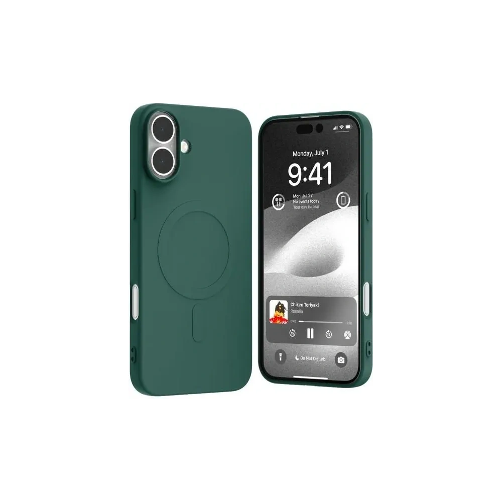 Etui Mercury MagSafe Semi-Silicone do Apple iPhone 16 Plus zielony