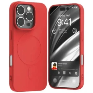 Kup Etui Mercury MagSafe Semi-Silicone do Apple iPhone 16 Pro czerwony - MCR234 - {ean13} - Sklep Home Screen