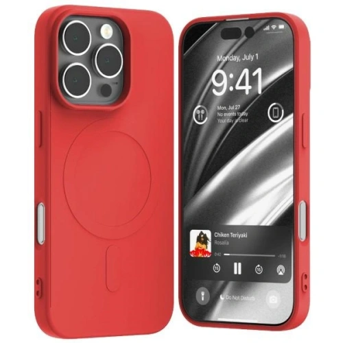 Buy Mercury MagSafe Semi-Silicone Case Apple iPhone 16 Pro red - MCR234 - {ean13} - Home Screen Store Europe