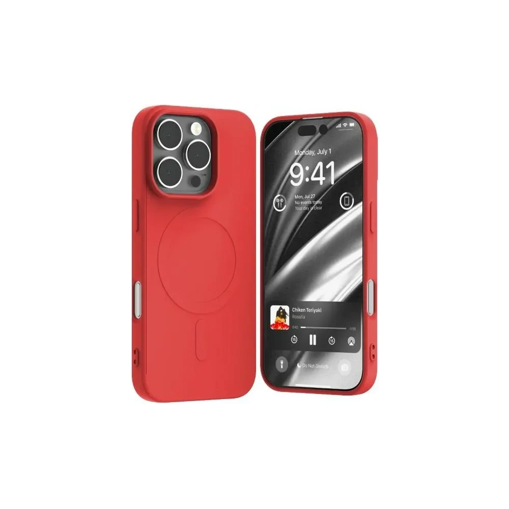 Etui Mercury MagSafe Semi-Silicone do Apple iPhone 16 Pro czerwony