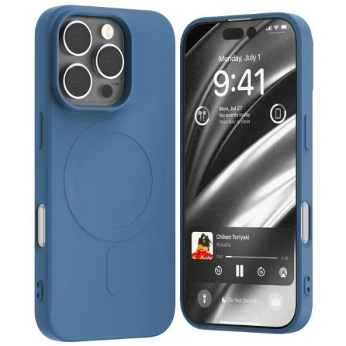 Buy Mercury MagSafe Semi-Silicone Case Apple iPhone 16 Pro blue - MCR238 - {ean13} - Home Screen Store Europe