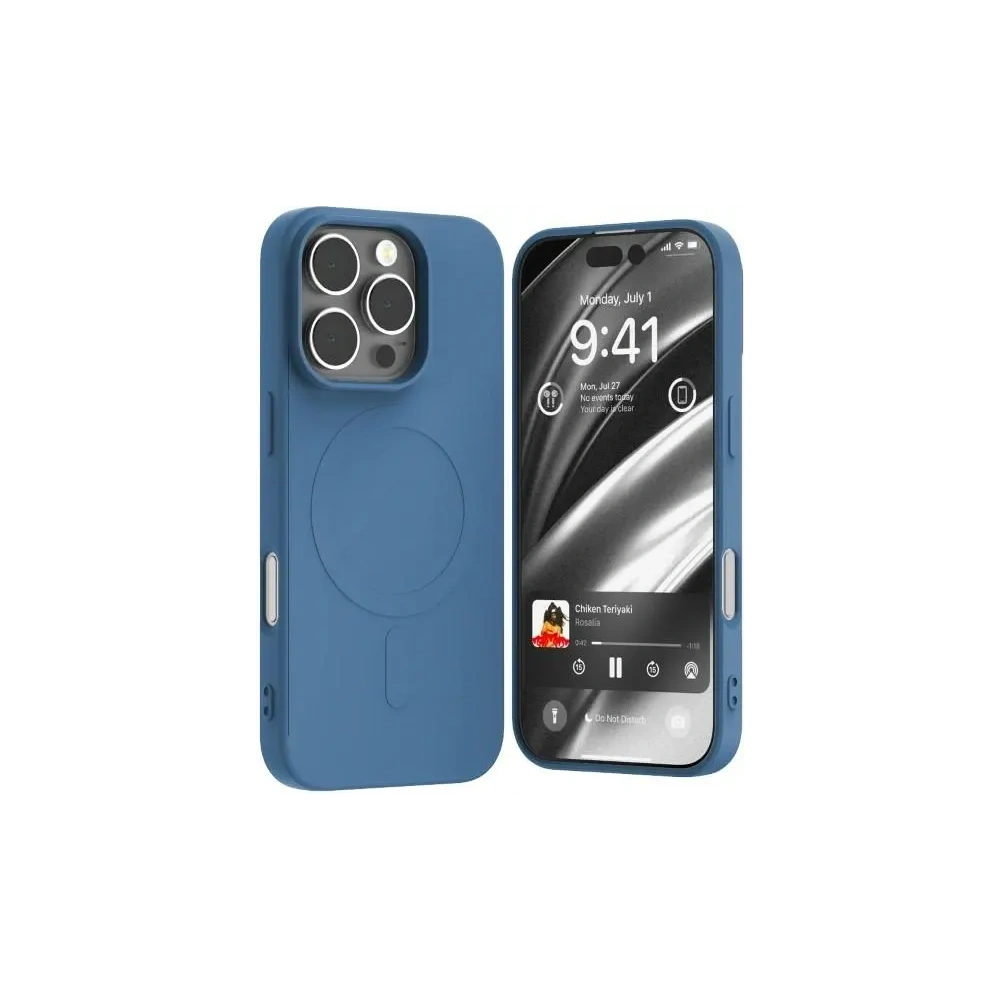 Etui Mercury MagSafe Semi-Silicone do Apple iPhone 16 Pro niebieski