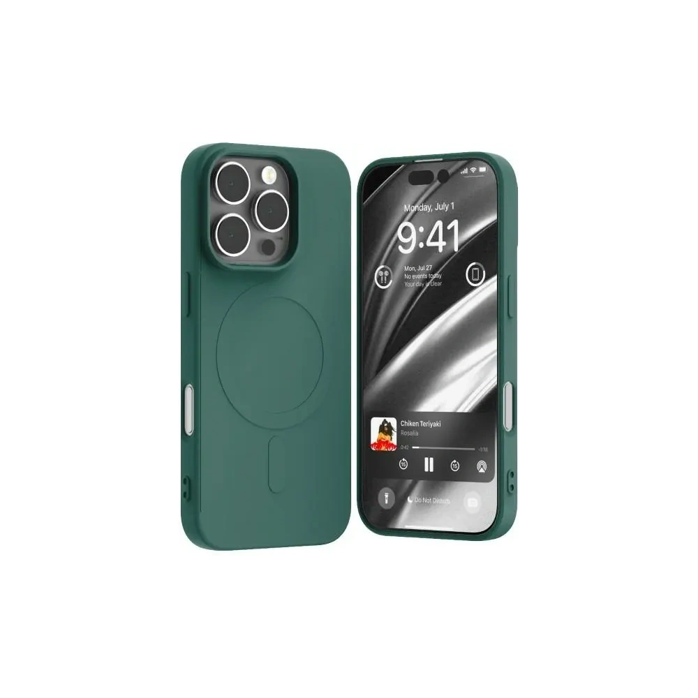Etui Mercury MagSafe Semi-Silicone do Apple iPhone 16 Pro zielony