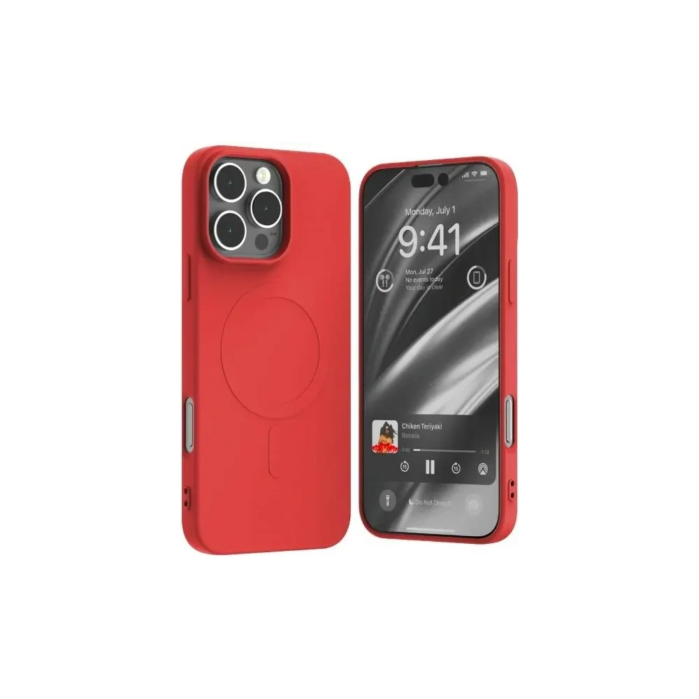Etui Mercury MagSafe Semi-Silicone do Apple iPhone 16 Pro Max czerwony