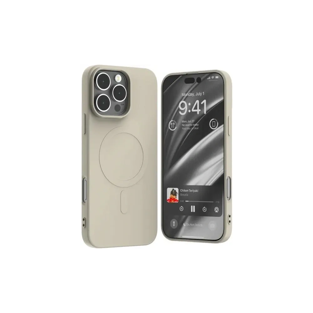 Etui Mercury MagSafe Semi-Silicone do Apple iPhone 16 Pro Max kamienny