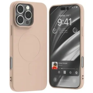 Buy Mercury MagSafe Semi-Silicone Case Apple iPhone 16 Pro Max pink sandy - MCR247 - {ean13} - Home Screen Store Europe