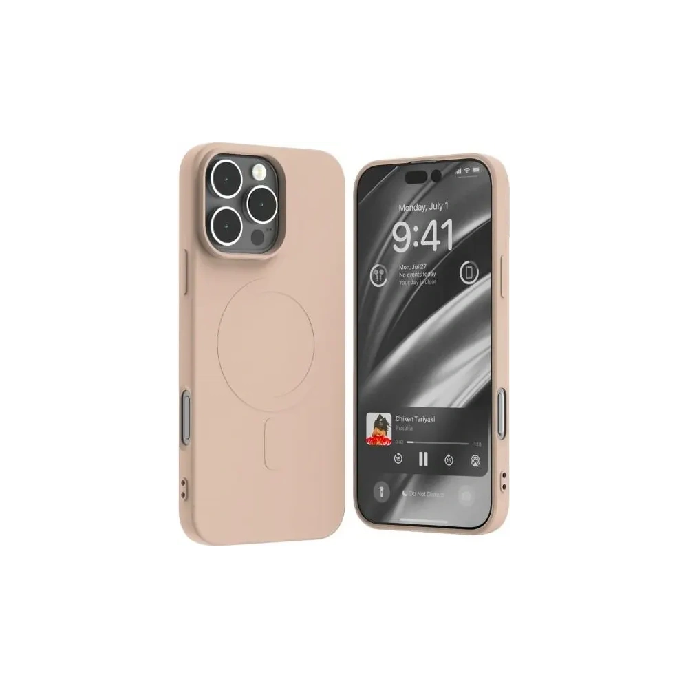 Etui Mercury MagSafe Semi-Silicone do Apple iPhone 16 Pro Max różowo-piaskowy