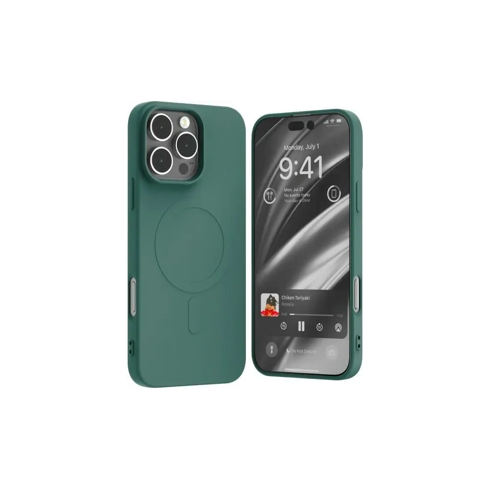 Etui Mercury MagSafe Semi-Silicone do Apple iPhone 16 Pro Max zielony