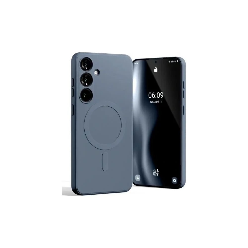 Etui Mercury MagSafe Semi-Silicone do Samsung Galaxy S24 FE granatowy