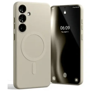Buy Mercury MagSafe Semi-Silicone Case Samsung Galaxy S24 FE stone - MCR252 - {ean13} - Home Screen Store Europe