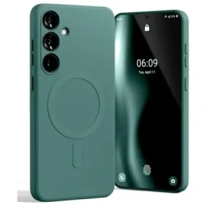Buy Mercury MagSafe Semi-Silicone Case Samsung Galaxy S24 FE green - MCR257 - {ean13} - Home Screen Store Europe