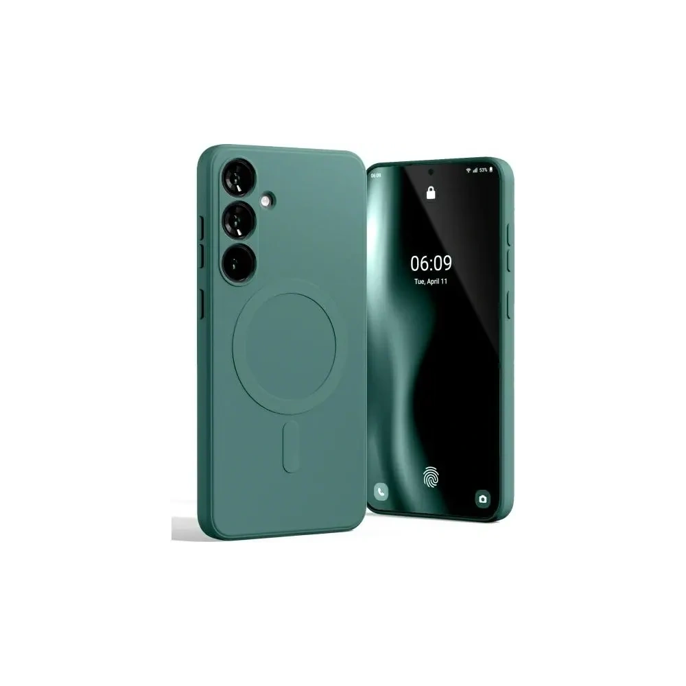 Etui Mercury MagSafe Semi-Silicone do Samsung Galaxy S24 FE zielony
