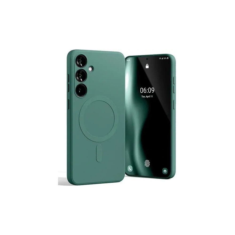 Etui Mercury MagSafe Semi-Silicone do Samsung Galaxy S24+ Plus zielony