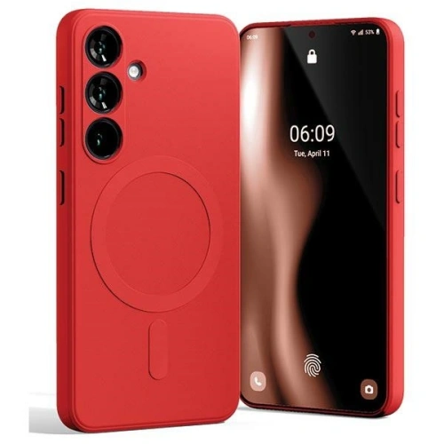 Buy Mercury MagSafe Semi-Silicone Case Samsung Galaxy S24 red - MCR266 - {ean13} - Home Screen Store Europe