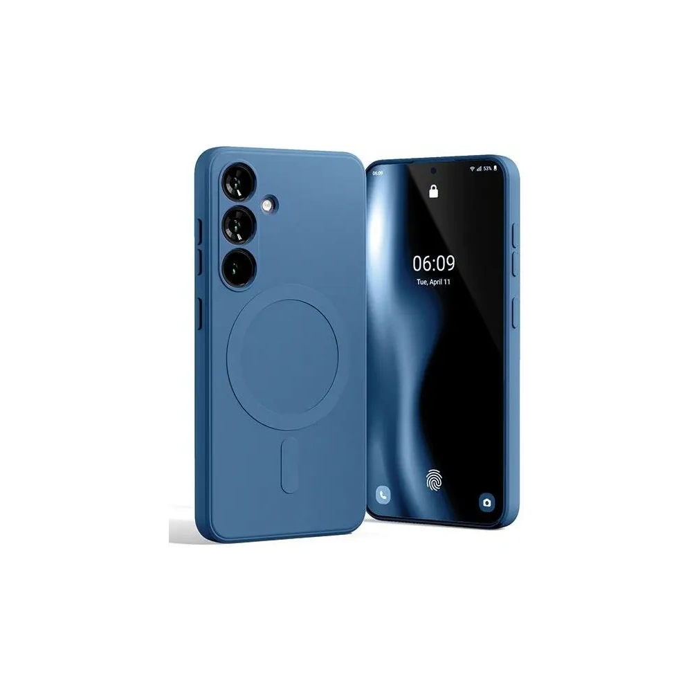 Etui Mercury MagSafe Semi-Silicone do Samsung Galaxy S24 niebieski