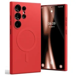 Buy Mercury MagSafe Semi-Silicone Case Samsung Galaxy S24 Ultra red - MCR273 - {ean13} - Home Screen Store Europe