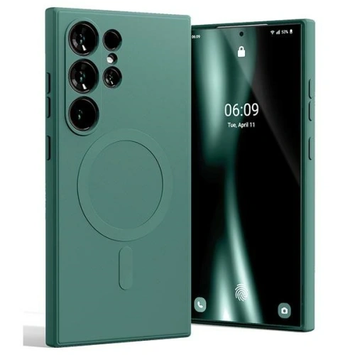 Buy Mercury MagSafe Semi-Silicone Case Samsung Galaxy S24 Ultra green - MCR278 - {ean13} - Home Screen Store Europe